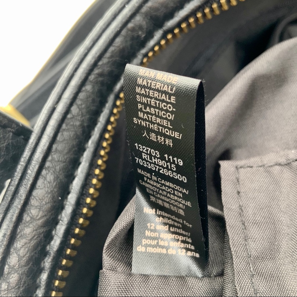 NWT RELIC by FOSSIL leather Brianna black backpack - Picture 9 of 14